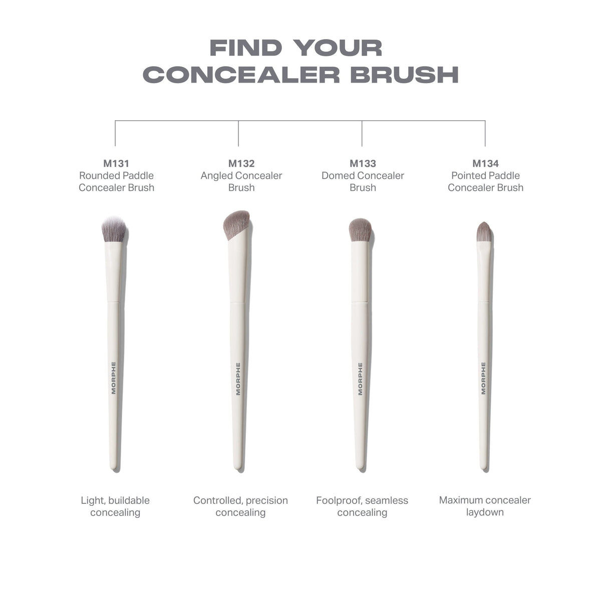 Morphe M131 Rounded Paddle Concealer Brush