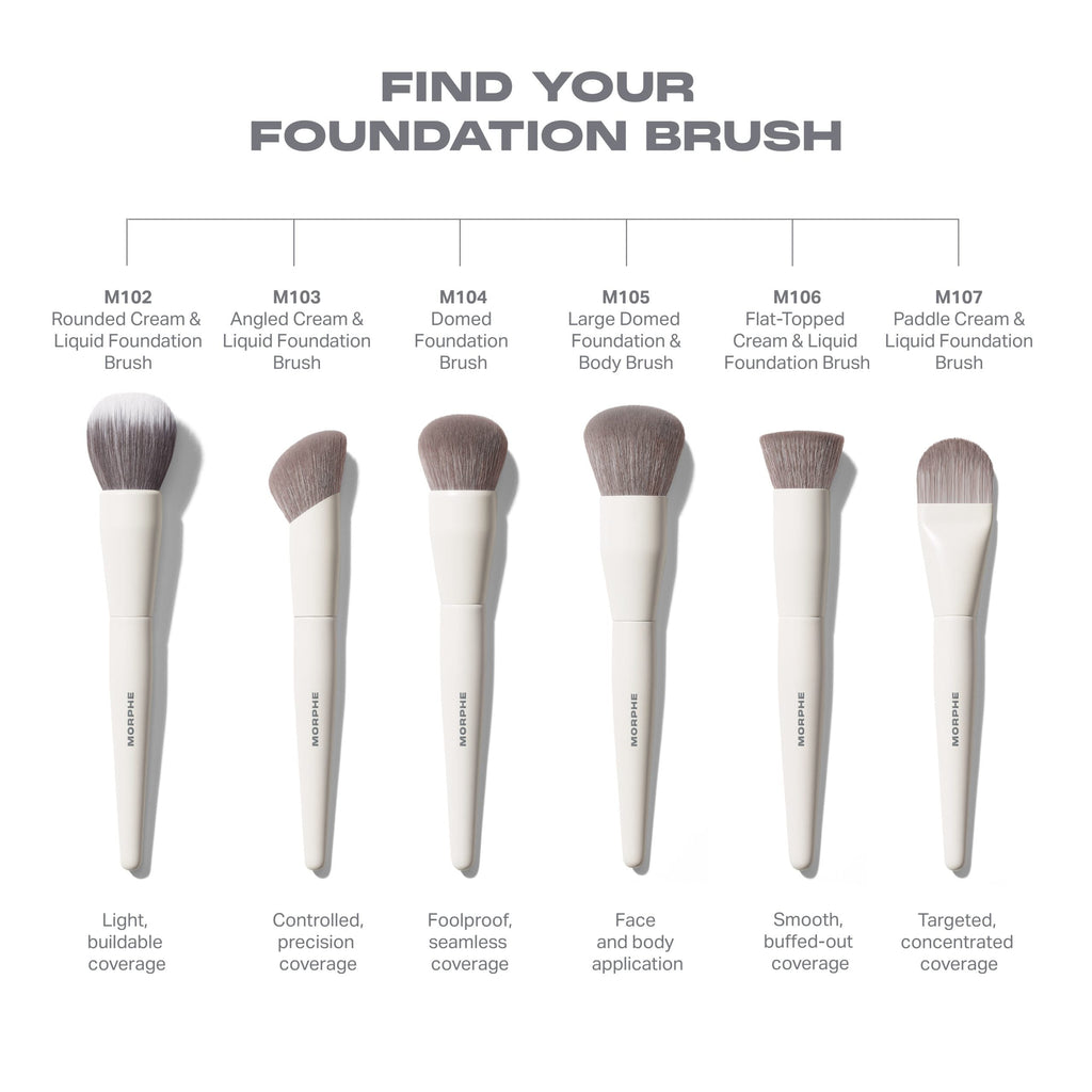 Morphe M102 Rounded Cream & Liquid Foundation Brush