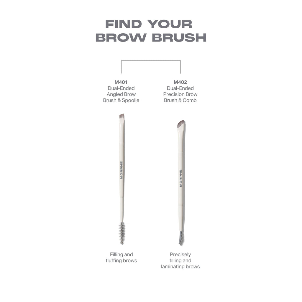 Morphe M401 Dual-Ended Angled Brow Brush & Spoolie