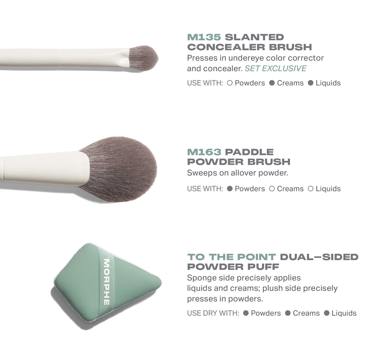 Morphe Conceal & Set Tool Trio